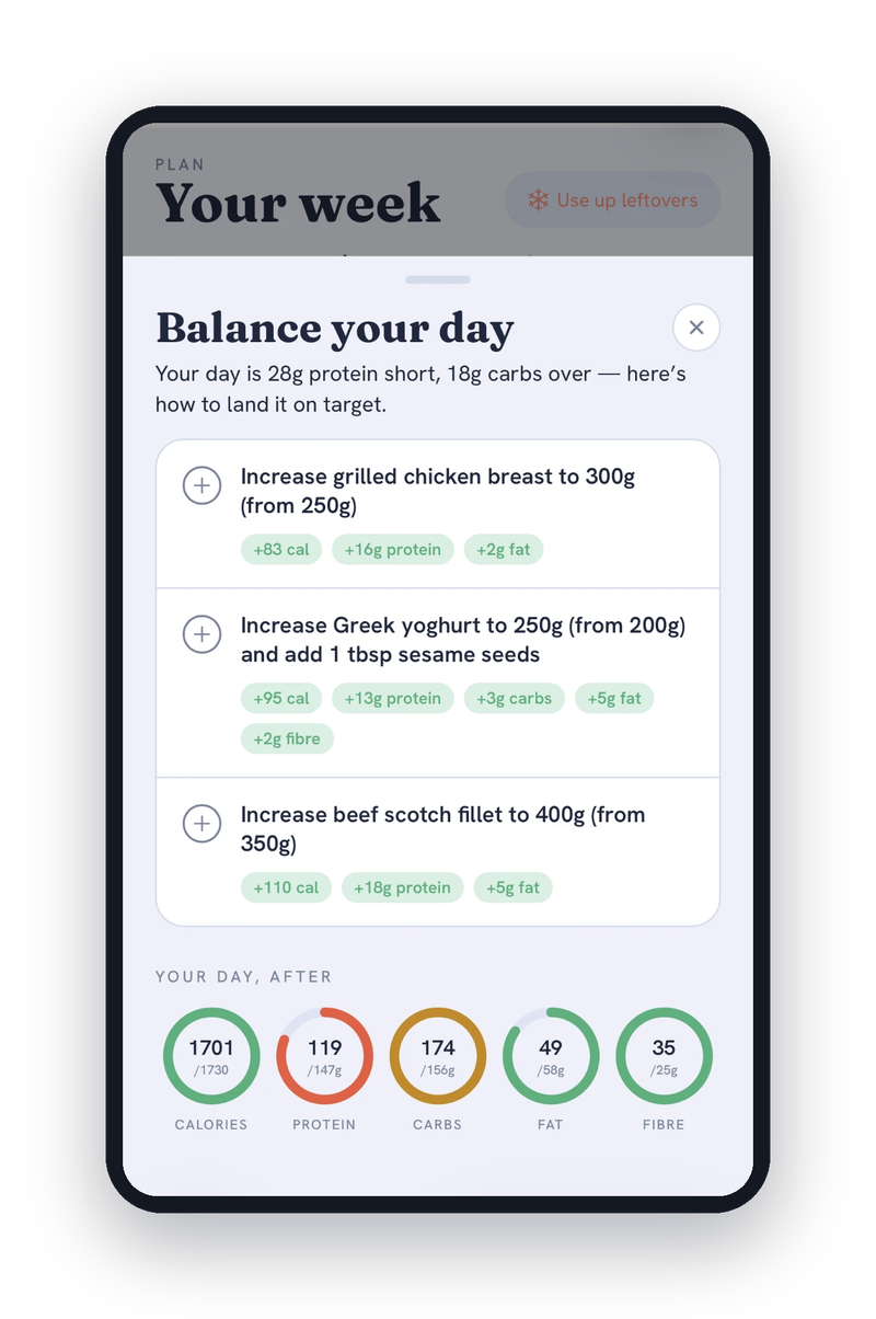 Orvea coach — concrete recommendations to balance your day